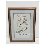 Framed Indiana Sampler