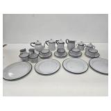 Miniature Graniteware Tea Set