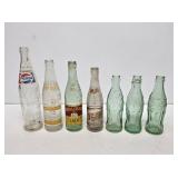 Vintage Glass Soda Bottles
