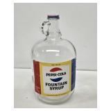 Pepsi-Cola Glass Syrup Jug with Label