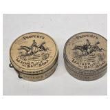 2 Properts Saddle Soap Advertising Tins