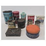 Assorted Advertising Tins
