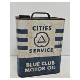 Cities Service Blue Club Motor Oil 2 Gallon Can