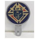 NOS Knights of Columbus License Plate Topper