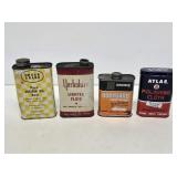 4 Metal Advertising 1 Pint Cans