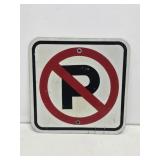 No Parking Metal Street Sign