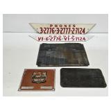 5 Equipment Plaques and Phone Number Signs