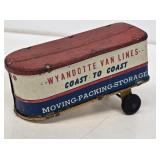 Early Wyandotte Toys Tin Semi Trailer