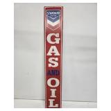 Standard Station Gas & Oil Metal Vertical Sign