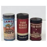 3 Rubber Patch Kit Cans