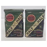 2 Lucky Strike Buckingham Pocket Tobacco Tins
