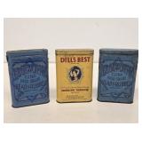 3 Pocket Tobacco Tins