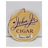 John Jr. Cigar Cardstock Fan Pull Sign