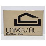 Universal Bluffton, OH Embossed Metal Sign