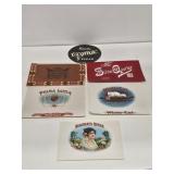 6 NOS Cigar Box Labels