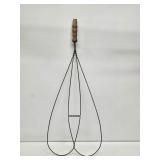 Victorian Wire Rug Beater with Wooden Handle