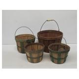 Small Wooden Apple Baskets with Handles