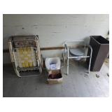 Wastebasket, Lawn Chairs, Toilet Seats