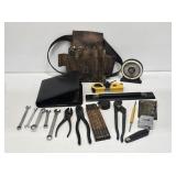Assorted Hand Tools & Carpenters Belt