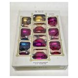 Vintage Noelle Glass Ornaments with Box