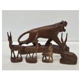 Hand Carved Wooden Animals