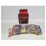 Sesame Street 45 RPM Record Case & Records