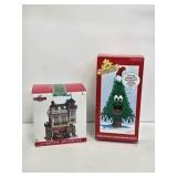 Lighted Pool Hall & Talking Christmas Tree