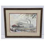 William Hancock "Mississippi Queen" Framed Print