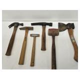 Assorted Hammers, Hatchet & Mallet