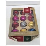 Vintage Shiny-Brite Glass Ornaments with Box