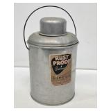 Vintage Aluminum Drink Cooler with Label