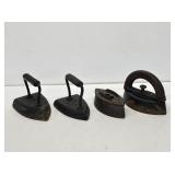 4 Primitive Sad Irons