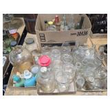 Assorted Early Glass Bottles & Jars
