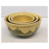 Shawnee Pottery 3 Piece Nesting Mixing Bowl Set