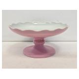 Hull Pottery Pink Pedestal Compote