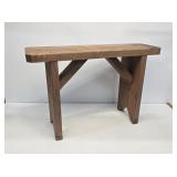 Primitive Wooden Crock Bench