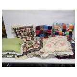 Assorted Handmade Throw Pillows