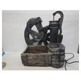 Pitcher Pump Fountain Garden Decor