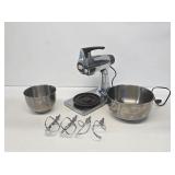 Vintage Sunbeam Mixmaster Mixer with Accessories
