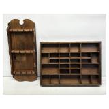 Wooden Spoon Rack & Shadow Box