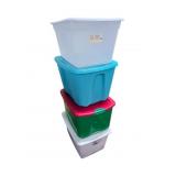 4 Large Plastic Storage Totes