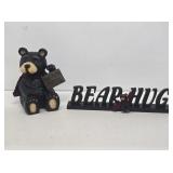 Carved Wooden Bear & Bear Hug Home Decor