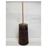 Early Wooden Banded Butter Churn