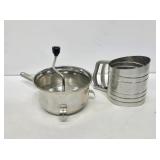 Vintage Metal Sifter & Sieve