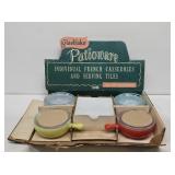 Vintage Glasbake French Casserole Dishes with Box