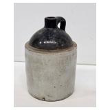 1 Gallon Brown and White Stoneware Jug