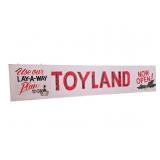 10' Hand Painted 'Toyland' Canvas Sign