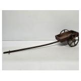 Early Wooden Child's Cart with Original Paint