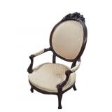 1800's Victorian Oval Back Parlor Arm Chair