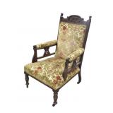 1800's Ornate Victorian Parlor Arm Chair